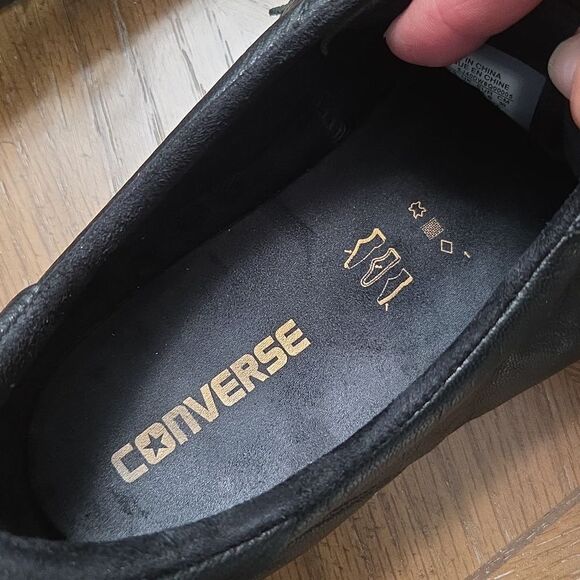 Converse Cons KA3 Black Kenny Anderson Leather Sneakers 12M/13.5W Size - Picture 8 of 10